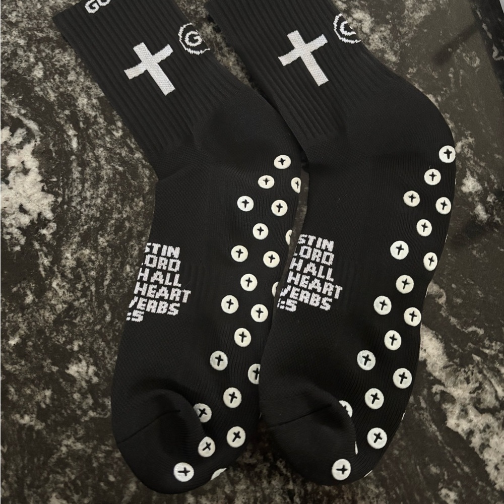 Socks Black Non-Slip unisex Socks